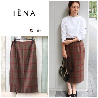 イエナ(IENA)の美品❣️ IENA チェックカラータイトスカート 38(ひざ丈スカート)