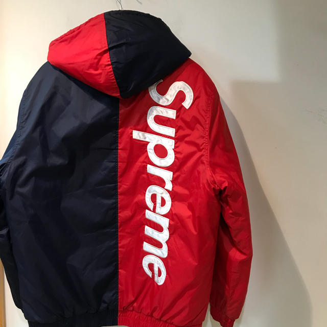 supreme 2 tone hooded sideline jacket