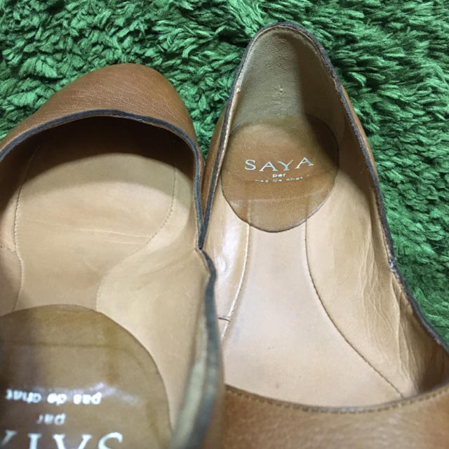 SAYA(サヤ)のめい様専用 ☆SAYA パンプス ウェッジソール キャメルブラウン 23.0cm レディースの靴/シューズ(ハイヒール/パンプス)の商品写真