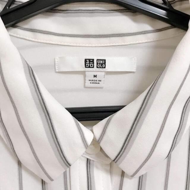UNIQLO(ユニクロ)のユニクロ リネンストライプシャツ レディースのトップス(シャツ/ブラウス(長袖/七分))の商品写真