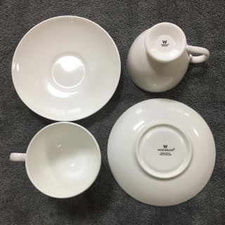 ウェッジウッド(WEDGWOOD)のWEDGWOOD ウェッジウッド 白 ティーカップ 2セット ホワイト(グラス/カップ)