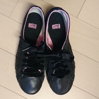 オニツカタイガー(Onitsuka Tiger)の美品23.5cmオニツカタイガーOnitsukaTigerパンプス風スニーカー(スニーカー)