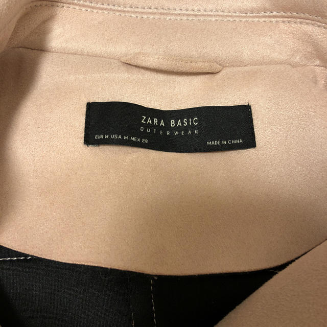 ZARA(ザラ)のZARA♡ピンクスウェードライダース レディースのジャケット/アウター(ライダースジャケット)の商品写真