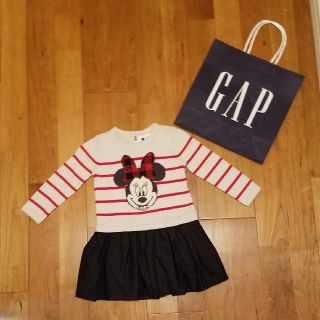 ベビーギャップ(babyGAP)の90 ディズニーコラボワンピース　ミニー(ワンピース)