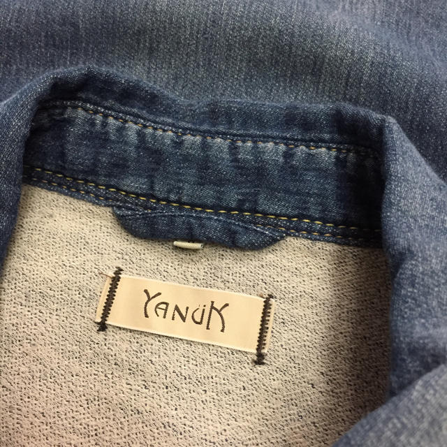 YANUK(ヤヌーク)のYANUK ヤヌーク デニット ロングシャツ レディースのトップス(シャツ/ブラウス(長袖/七分))の商品写真