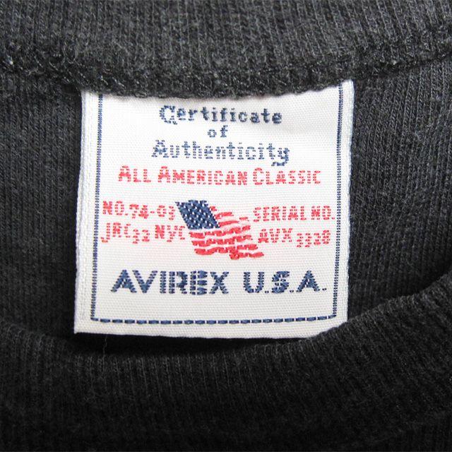 AVIREX(アヴィレックス)の入手困難！AVIREX デイリーノースリーブTシャツ ブラック　Mサイズ メンズのトップス(Tシャツ/カットソー(半袖/袖なし))の商品写真