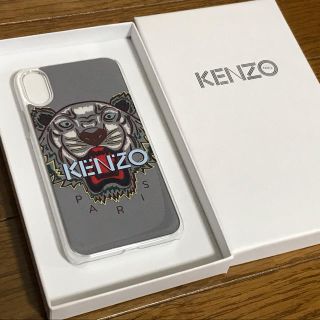 ケンゾー(KENZO)の未使用★KENZOケンゾー★IPHONE X CASE グレー★ 送料込 ★(iPhoneケース)