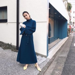 アメリヴィンテージ リブニット マキシワンピース/ロングワンピース