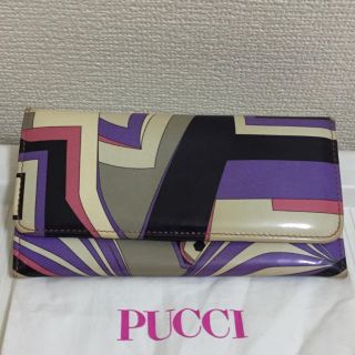 エミリオプッチ(EMILIO PUCCI)の本物エミリオプッチの幾何学的模様の長財布(財布)