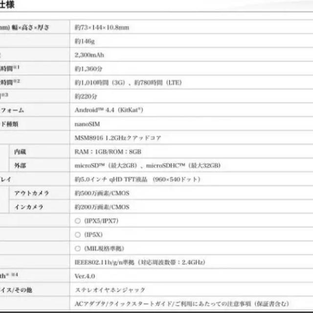 京セラ(キョウセラ)の京セラ S301 simフリースマホ スマホ/家電/カメラのスマートフォン/携帯電話(スマートフォン本体)の商品写真