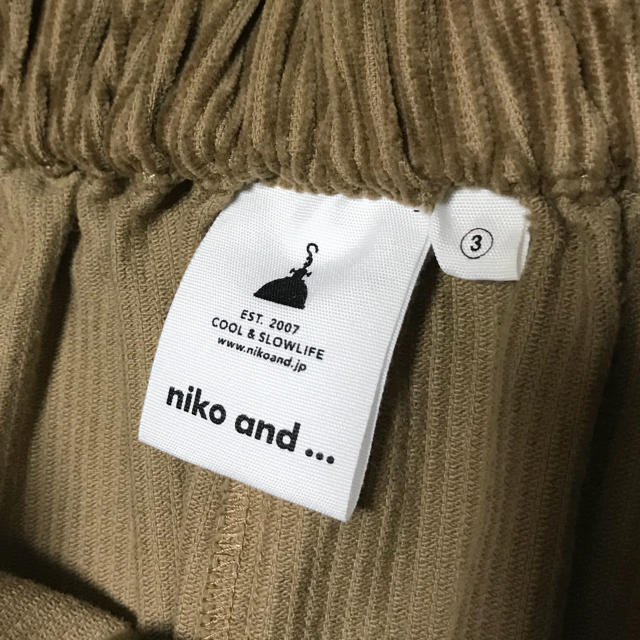 niko and...(ニコアンド)のニコアンド☆コーデュロイロングスカート レディースのスカート(ロングスカート)の商品写真