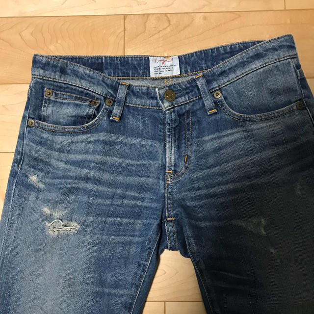 Ungrid(アングリッド)のアングリッド  クラッシュストレッチデニム  size 25  J03 レディースのパンツ(スキニーパンツ)の商品写真