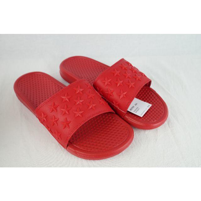NIKE(ナイキ)の新品 NIKE BENASSI 赤 星柄 レッド サンダル ベナッシ 27cm メンズの靴/シューズ(サンダル)の商品写真