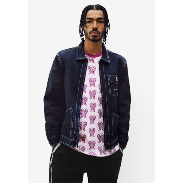 Supreme(シュプリーム)のContrast Stitch Work Jacket Lサイズ メンズのジャケット/アウター(Gジャン/デニムジャケット)の商品写真