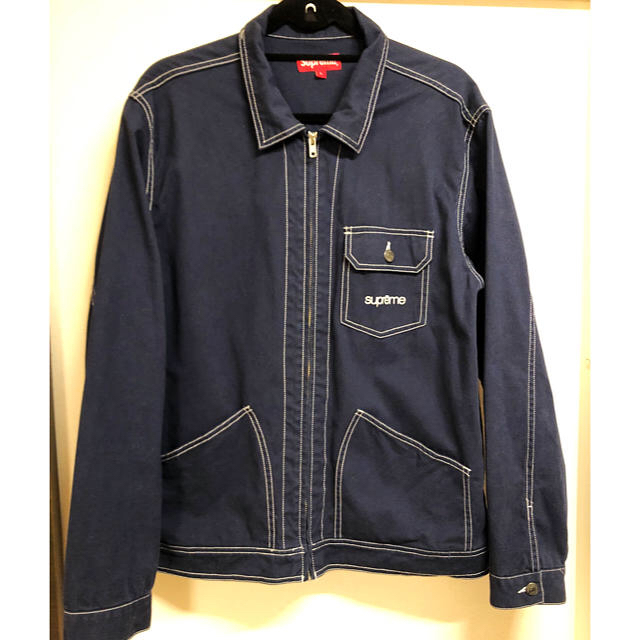 Supreme(シュプリーム)のContrast Stitch Work Jacket Lサイズ メンズのジャケット/アウター(Gジャン/デニムジャケット)の商品写真