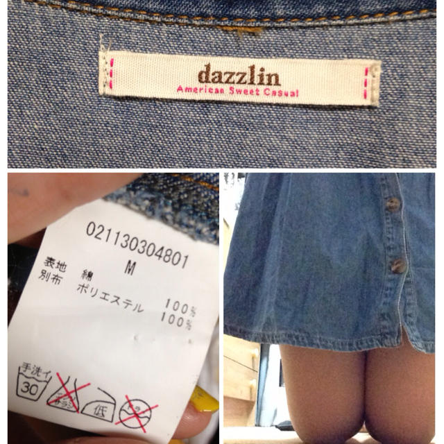 dazzlin(ダズリン)のdazzlin☆デニムワンピ レディースのワンピース(ミニワンピース)の商品写真