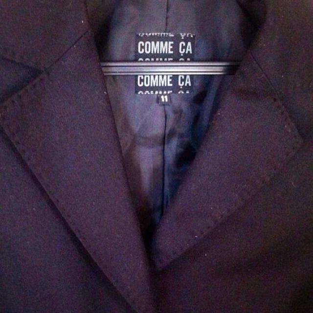 COMME CA ISM(コムサイズム)のCOMME CA  黒のスカートスーツ レディースのフォーマル/ドレス(スーツ)の商品写真