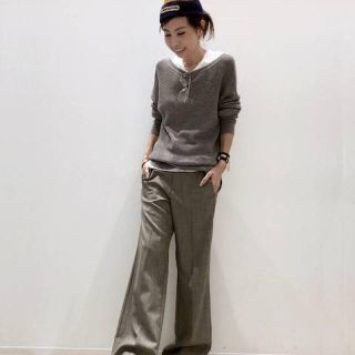 アパルトモンドゥーズィエムクラス(L'Appartement DEUXIEME CLASSE)のL'Appartement Thermal Inner Knit グレー(ニット/セーター)