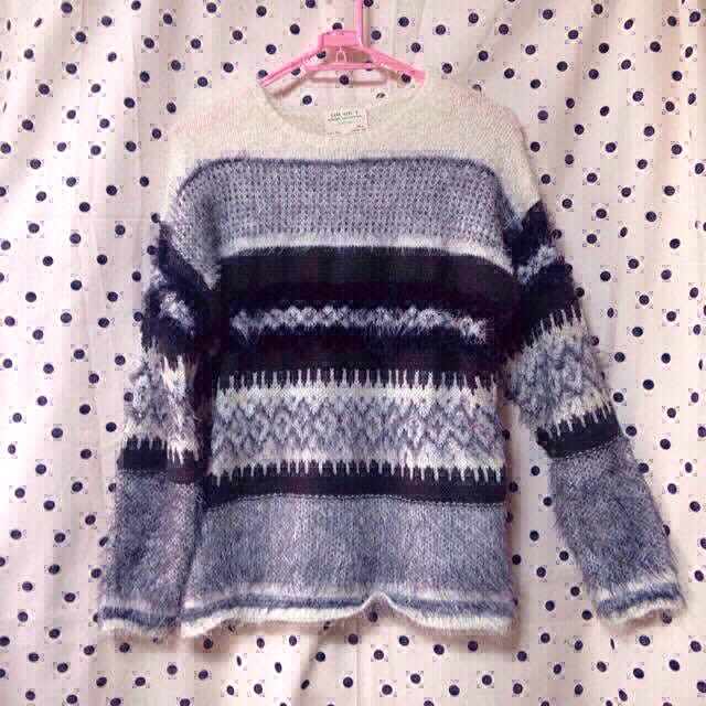 ZARA KIDS(ザラキッズ)の着画あり☆大人も◎ジャガードファーニット レディースのトップス(ニット/セーター)の商品写真