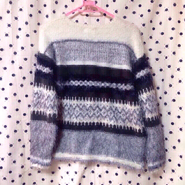 ZARA KIDS(ザラキッズ)の着画あり☆大人も◎ジャガードファーニット レディースのトップス(ニット/セーター)の商品写真