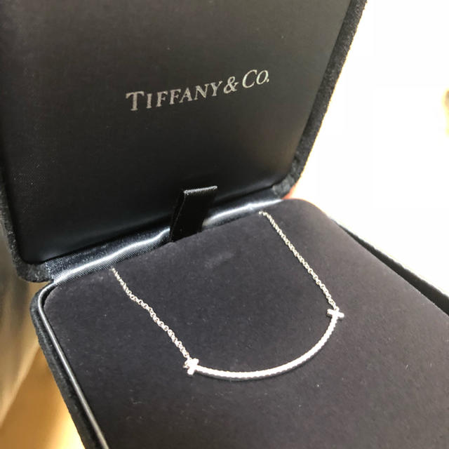 新品 未使用☆Tiffany☆ティファニー☆Tスマイル☆ホワイトゴールド