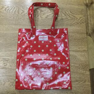 キャスキッドソン(Cath Kidston)のキャスキッドソン ヴィンテージドットbag 赤(トートバッグ)