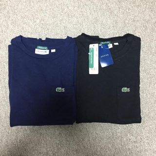 ラコステ(LACOSTE)のラコステ Tシャツ ブラック ネイビー 2枚セット 新品(Tシャツ/カットソー(半袖/袖なし))