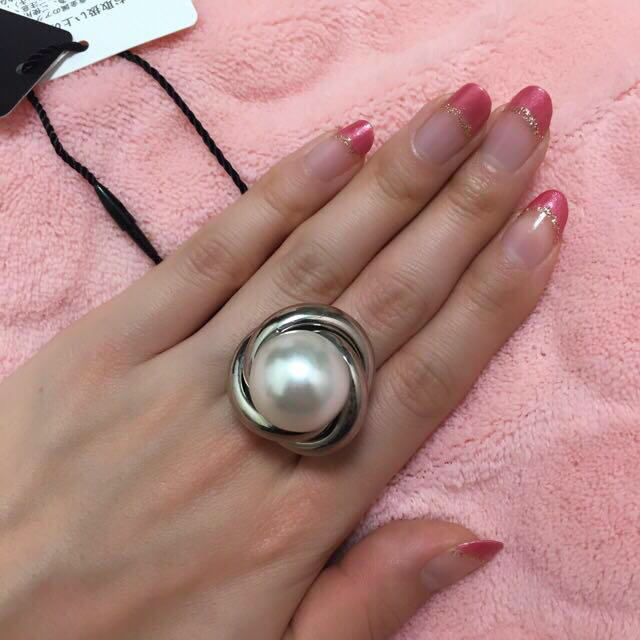 MURUA(ムルーア)のMURUA☆パールリングタグ付き レディースのアクセサリー(リング(指輪))の商品写真