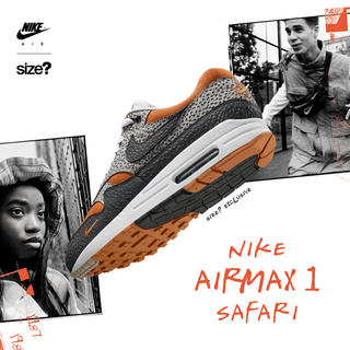 ナイキ(NIKE)の国内未発売 Size? x Nike Air Max 1 Safari 別注(スニーカー)