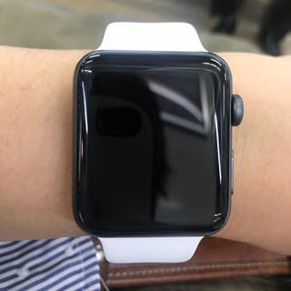 アップルウォッチ(Apple Watch)のApple Watch series3  GPSモデル 美品 2018年8月購入(その他)
