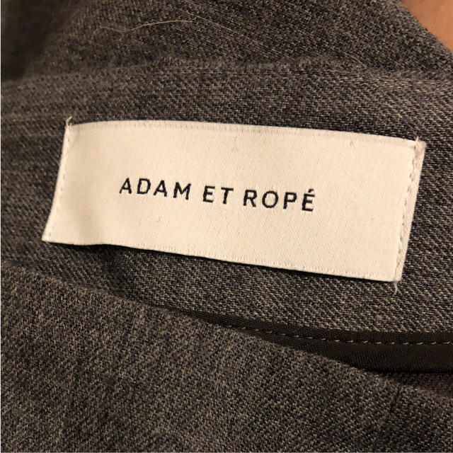 Adam et Rope'(アダムエロぺ)のアダムエロペ グレー ワイドパンツ レディースのパンツ(カジュアルパンツ)の商品写真