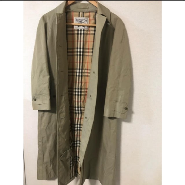 BURBERRY(バーバリー)のBURBERRY　バーバリー　ステンカラーコート　プローサム　ノバチェック　玉虫 レディースのジャケット/アウター(トレンチコート)の商品写真