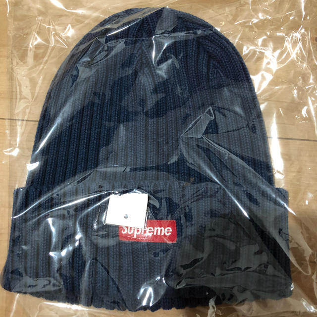 ネイビー supreme Overdyed Ribbed Beanieメンズ