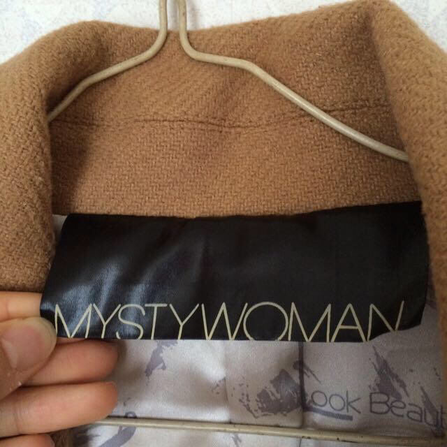 mysty woman(ミスティウーマン)のmysty woman コクーンコート レディースのジャケット/アウター(ロングコート)の商品写真