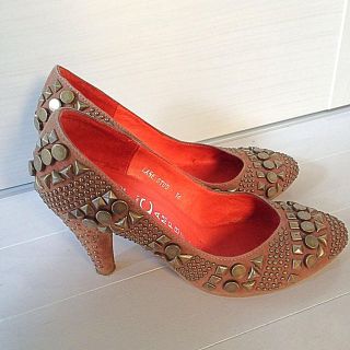 ジェフリーキャンベル(JEFFREY CAMPBELL)のUSEDスタッズスウェードパンプス(ハイヒール/パンプス)