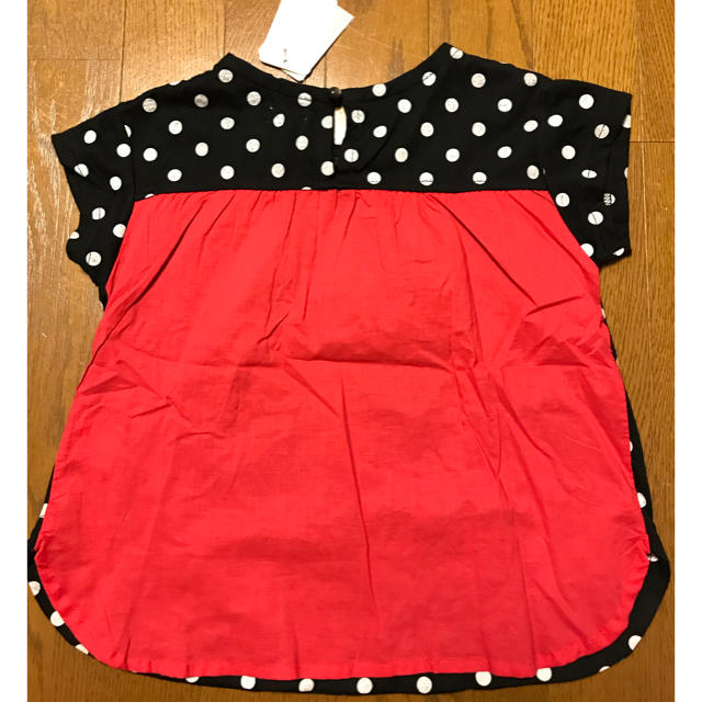 t/mini(ターカーミニ)のt/mini キッズ ドットTシャツ キッズ/ベビー/マタニティのキッズ服女の子用(90cm~)(Tシャツ/カットソー)の商品写真