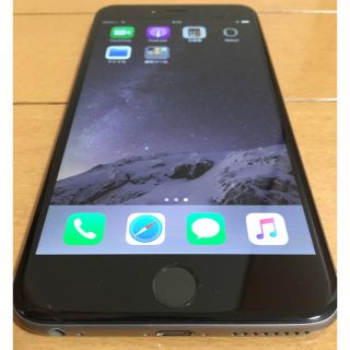 エーユー(au)のau iphone6 plus 16GB スペースグレイ 中古(スマートフォン本体)