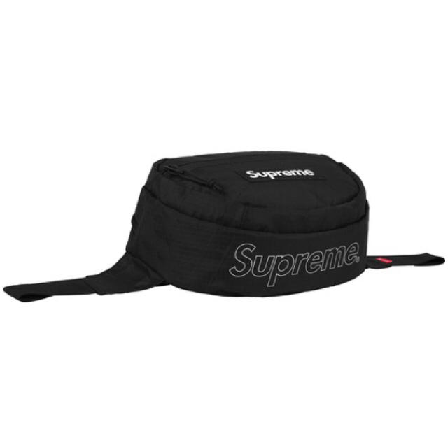Supreme 18fw waist bag black 2