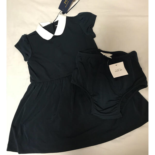 Ralph Lauren(ラルフローレン)の新品 ラルフローレン ネイビー ワンピース 24M 90 キッズ/ベビー/マタニティのキッズ服女の子用(90cm~)(ワンピース)の商品写真