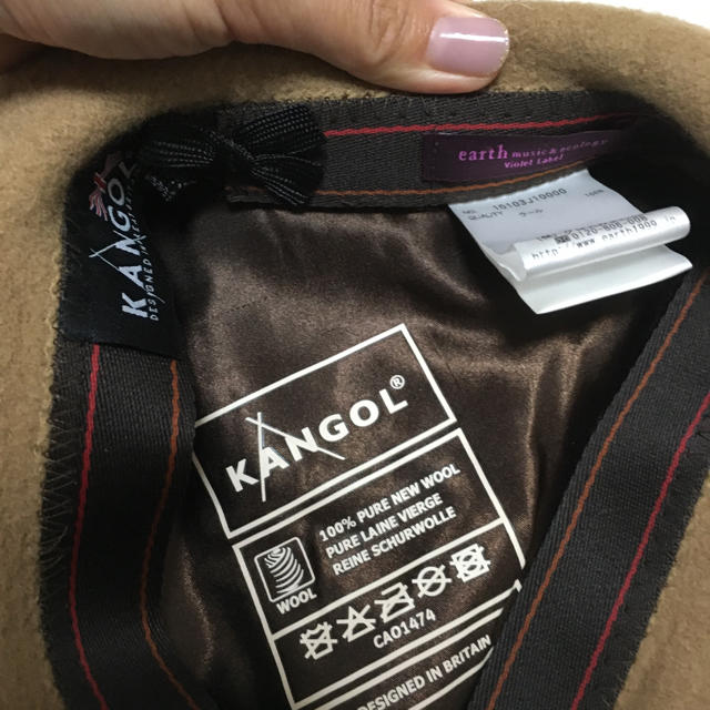 KANGOL(カンゴール)の値下げ！ベレー帽 kangol earth music&ecology コラボ レディースの帽子(ハンチング/ベレー帽)の商品写真