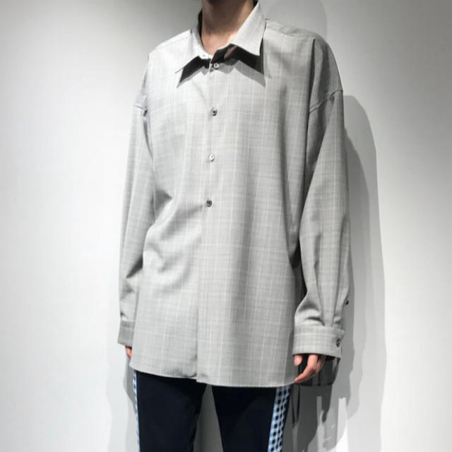 Toironier 18AW check loose shirt