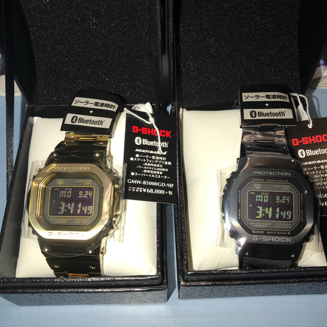 G-SHOCK GMW-B5000GD-1JF 、-9JF 2本セット新品メンズ