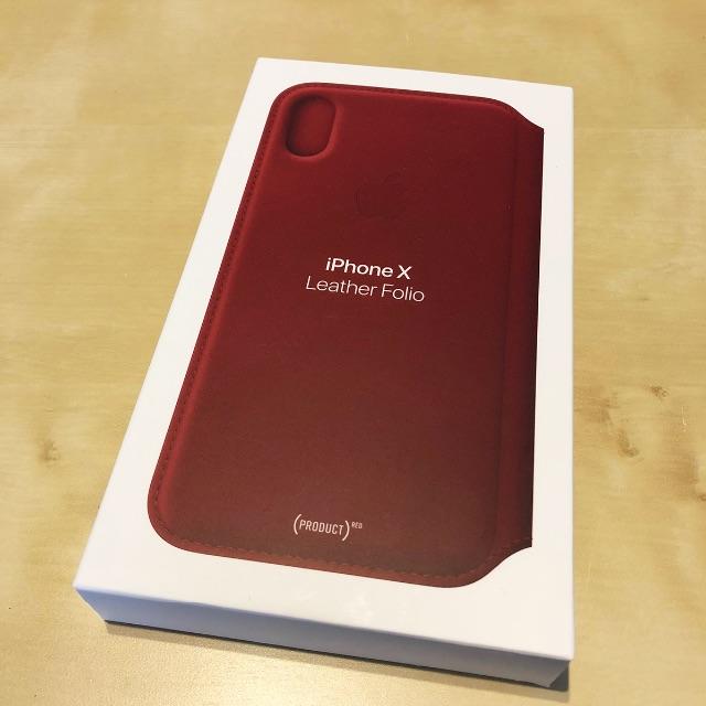 iPhone X Leather Folio (PRODUCT)RED - iPhoneケース