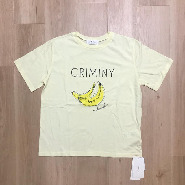 Mila Owen(ミラオーウェン)のバナナイラスト ロゴT レディースのトップス(Tシャツ(半袖/袖なし))の商品写真