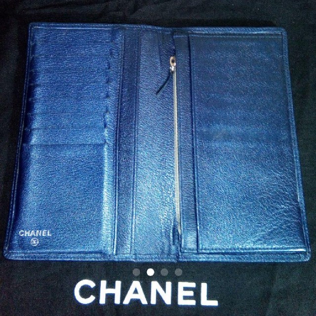 CHANEL(シャネル)の正規品 CHANEL シャネル 長財布《コバルトブルー》 メンズのファッション小物(長財布)の商品写真