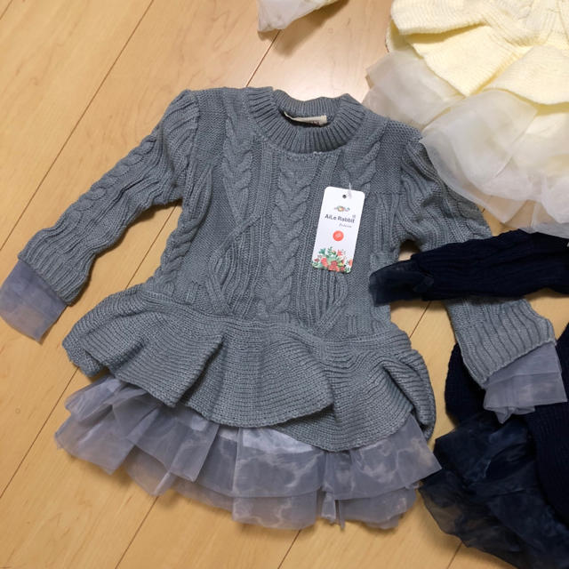 familiar(ファミリア)の新品♦︎チュチュニットワンピース キッズ/ベビー/マタニティのキッズ服女の子用(90cm~)(ワンピース)の商品写真