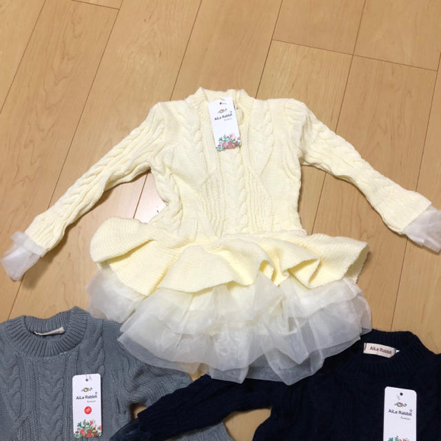 familiar(ファミリア)の新品♦︎チュチュニットワンピース キッズ/ベビー/マタニティのキッズ服女の子用(90cm~)(ワンピース)の商品写真