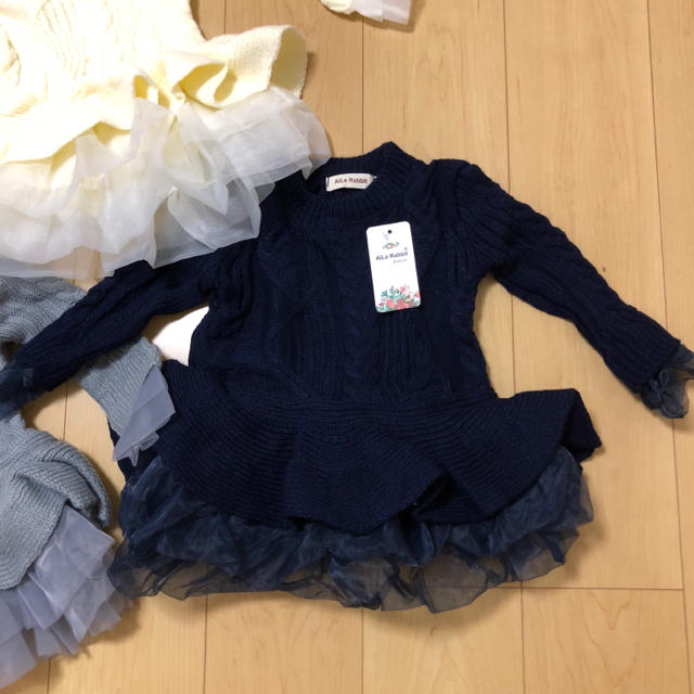 familiar(ファミリア)の新品♦︎チュチュニットワンピース キッズ/ベビー/マタニティのキッズ服女の子用(90cm~)(ワンピース)の商品写真