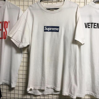 シュプリーム(Supreme)のsupreme×ヤンキースboxロゴtシャツ L(Tシャツ/カットソー(半袖/袖なし))