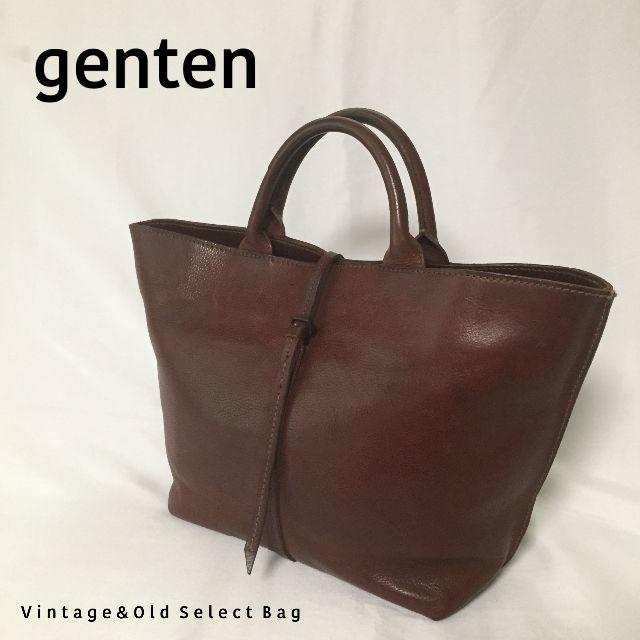 genten(ゲンテン)の【美品】 genten レザー トートバッグ ブラウン TOSCA レディースのバッグ(トートバッグ)の商品写真